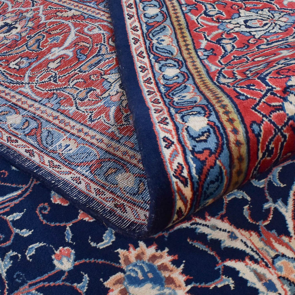 Alfombra persa - Clásica - 377 x 283 cm - azul oscuro