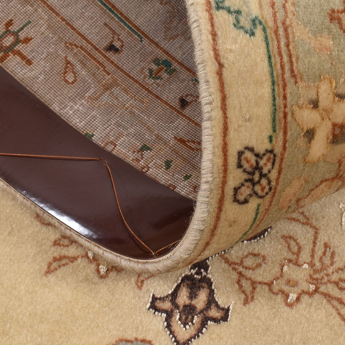 Alfombra de pasillo Alfombra Persa - Tabriz - Real - 205 x 81 cm - beige