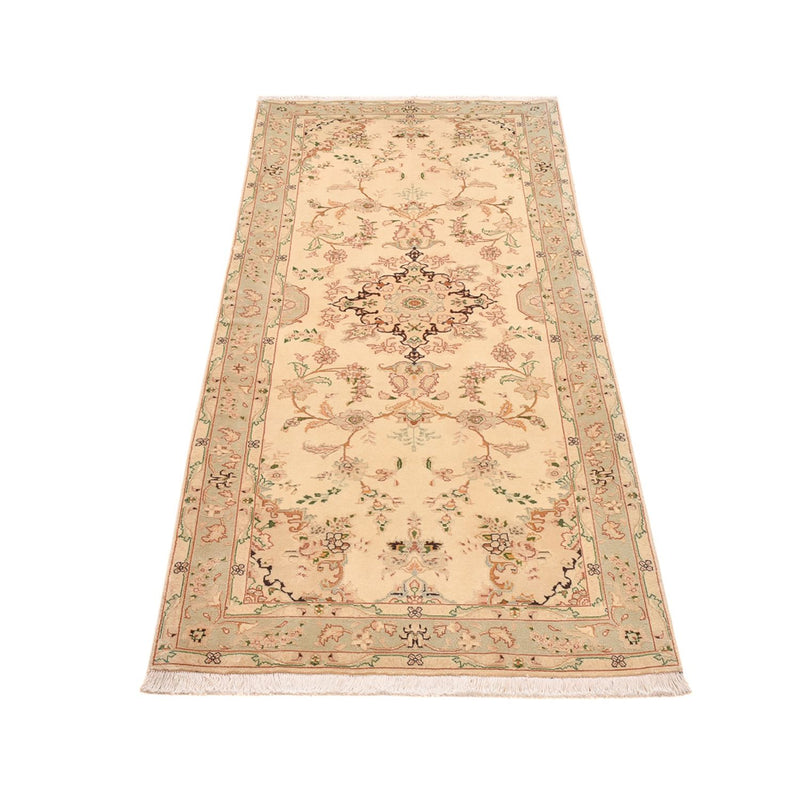 Alfombra de pasillo Alfombra Persa - Tabriz - Real - 205 x 81 cm - beige