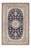Alfombra Persa - Nain - Prima - 198 x 131 cm - azul oscuro