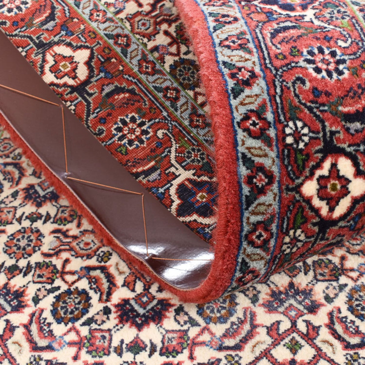 Alfombra de pasillo Alfombra persa - Bidjar - 390 x 82 cm - terracota