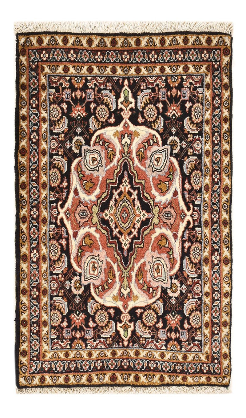 Alfombra persa - Bidjar - 70 x 50 cm - beige oscuro