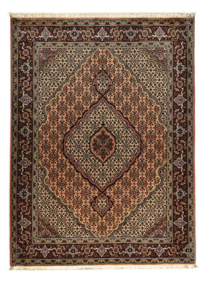 Alfombra Persa - Tabriz - Real - 202 x 150 cm - marrón claro