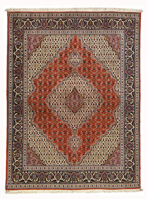 Alfombra Persa - Tabriz - Real - 201 x 151 cm - rojo