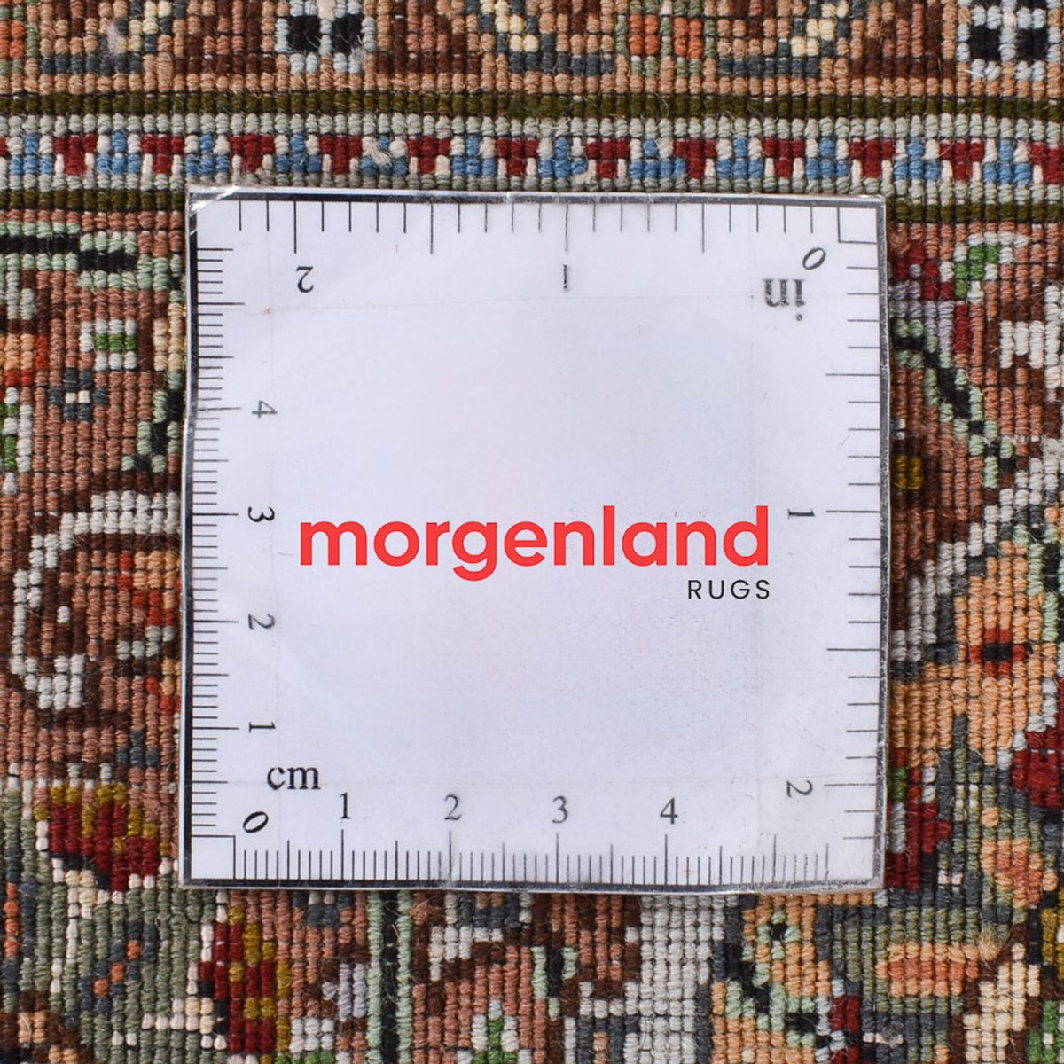 Alfombra de pasillo Alfombra Persa - Tabriz - Real - 407 x 201 cm - marrón claro