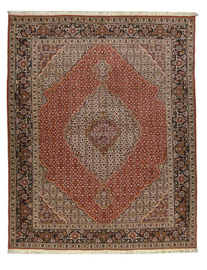 Alfombra Persa - Tabriz - Real - 204 x 156 cm - rojo