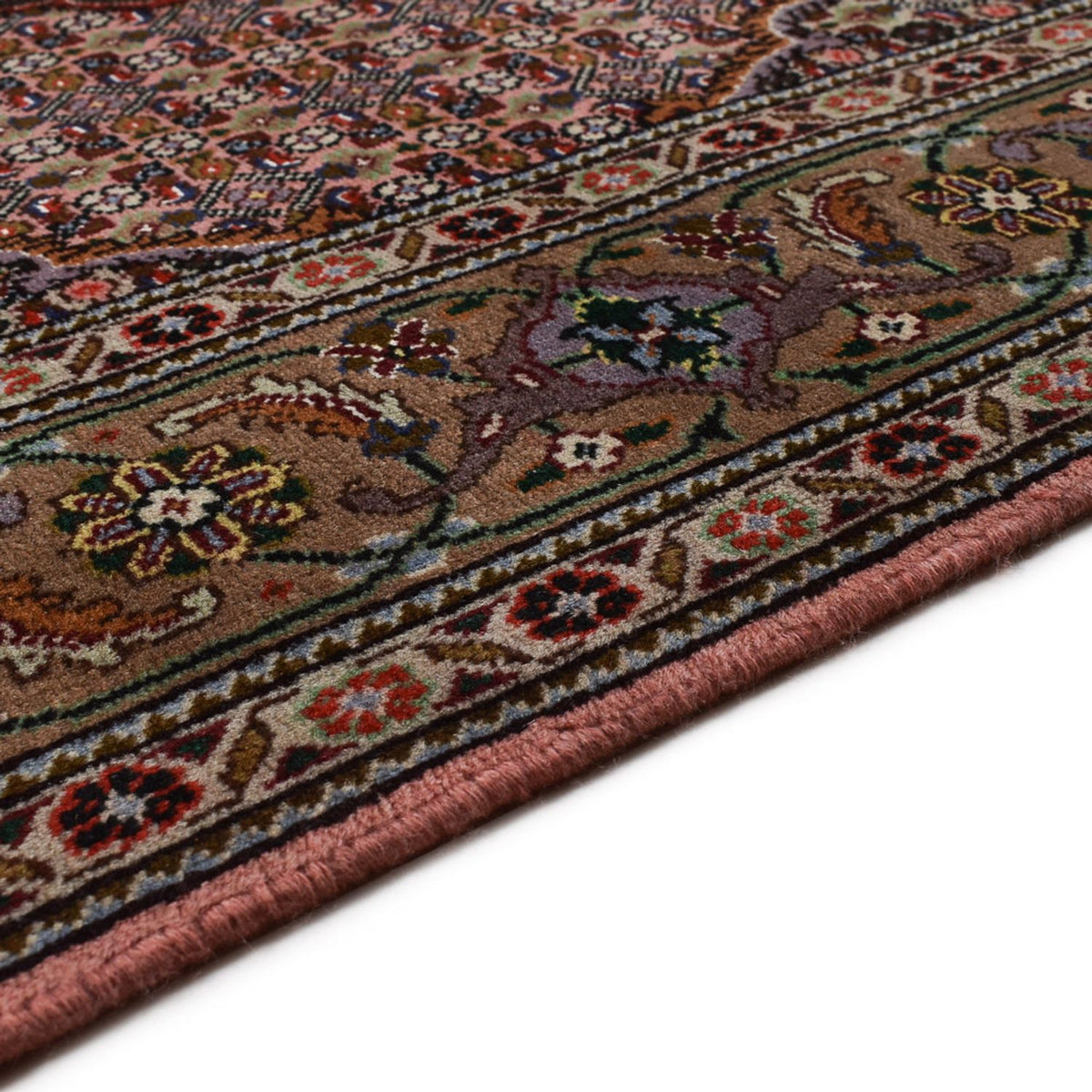 Alfombra Persa - Tabriz - Real - 190 x 155 cm - rojo claro