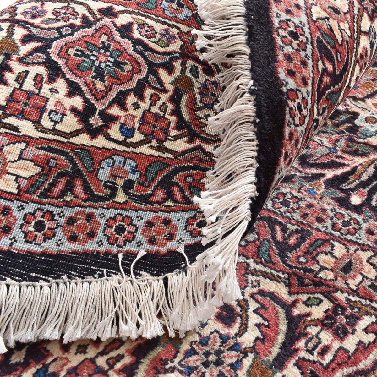 Alfombra persa - Bidjar redondo  - 250 x 250 cm - rojo claro