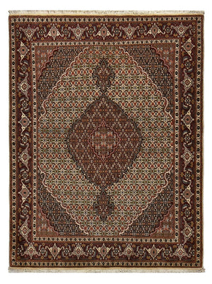 Alfombra Persa - Tabriz - Real - 203 x 156 cm - marrón claro