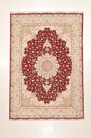 Alfombra Persa - Tabriz - Prima - 359 x 251 cm - rojo