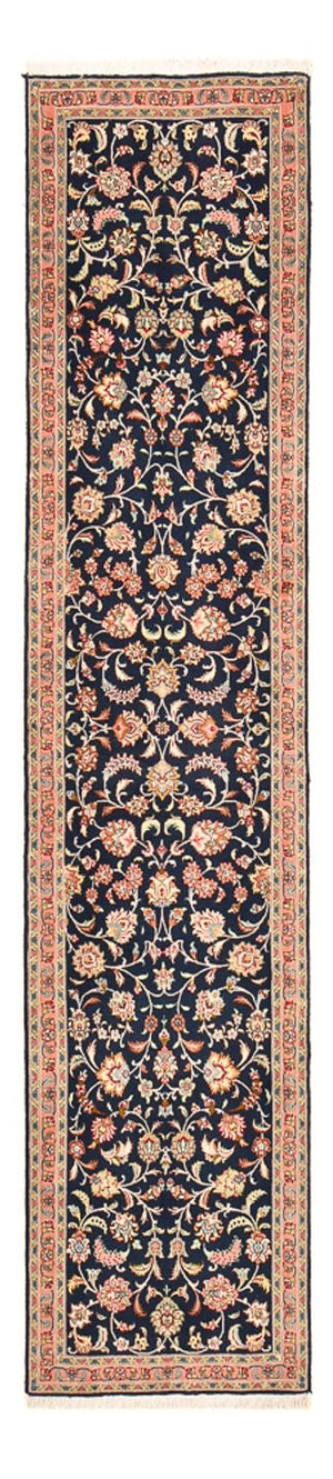 Alfombra de pasillo Alfombra Persa - Tabriz - Prima - 293 x 65 cm - azul oscuro