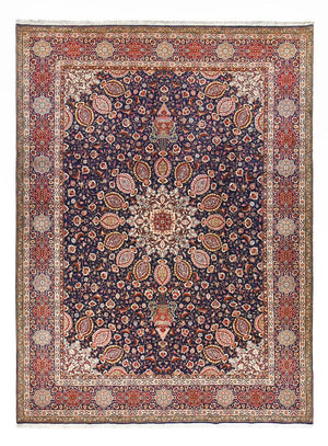 Alfombra Persa - Tabriz - Real - 400 x 297 cm - azul oscuro