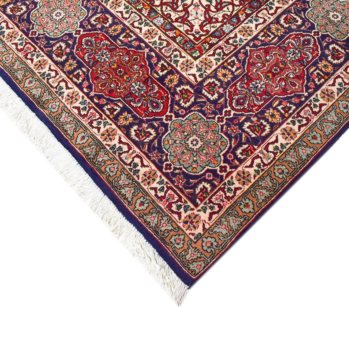 Alfombra Persa - Tabriz - Real - 400 x 297 cm - azul oscuro