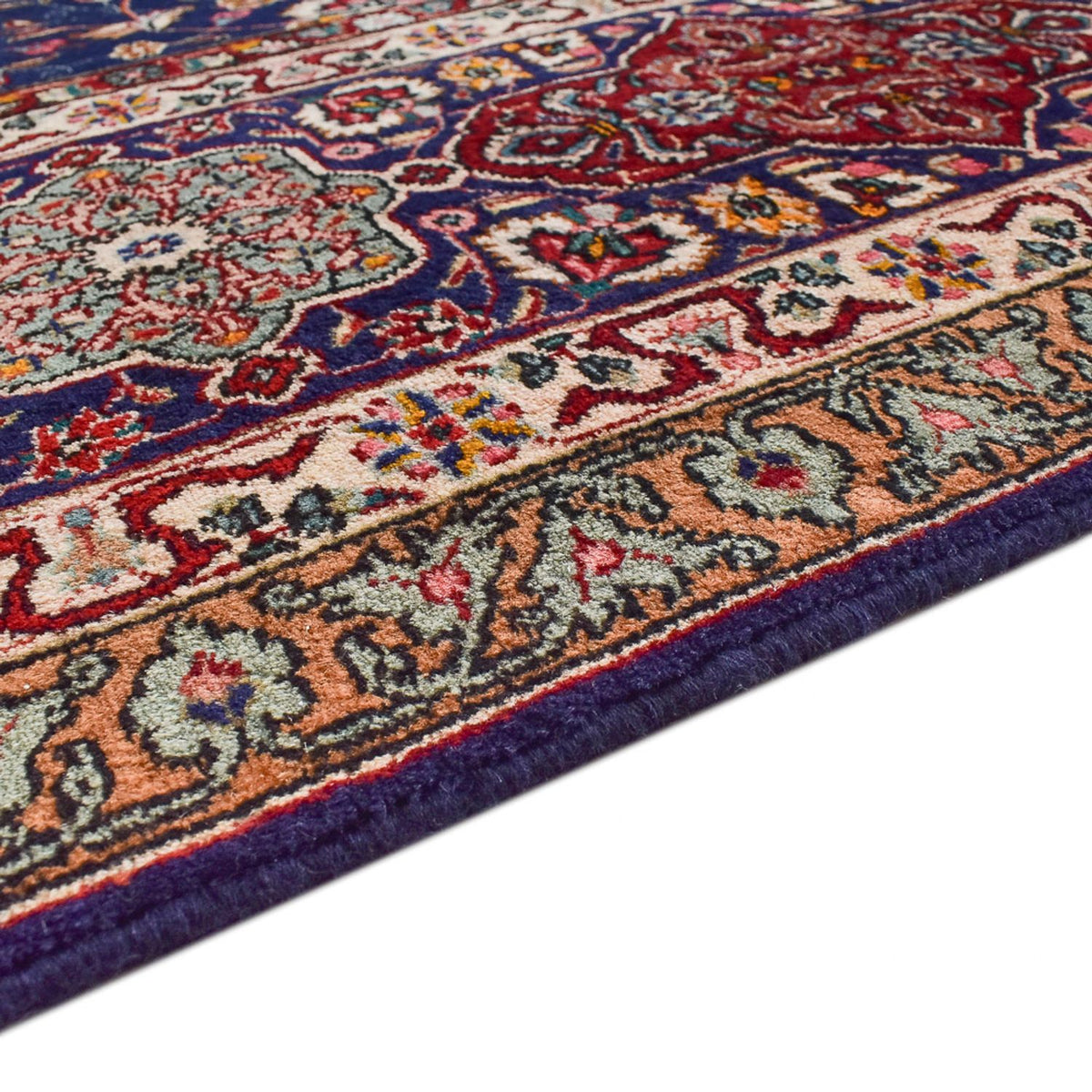 Alfombra Persa - Tabriz - Real - 400 x 297 cm - azul oscuro