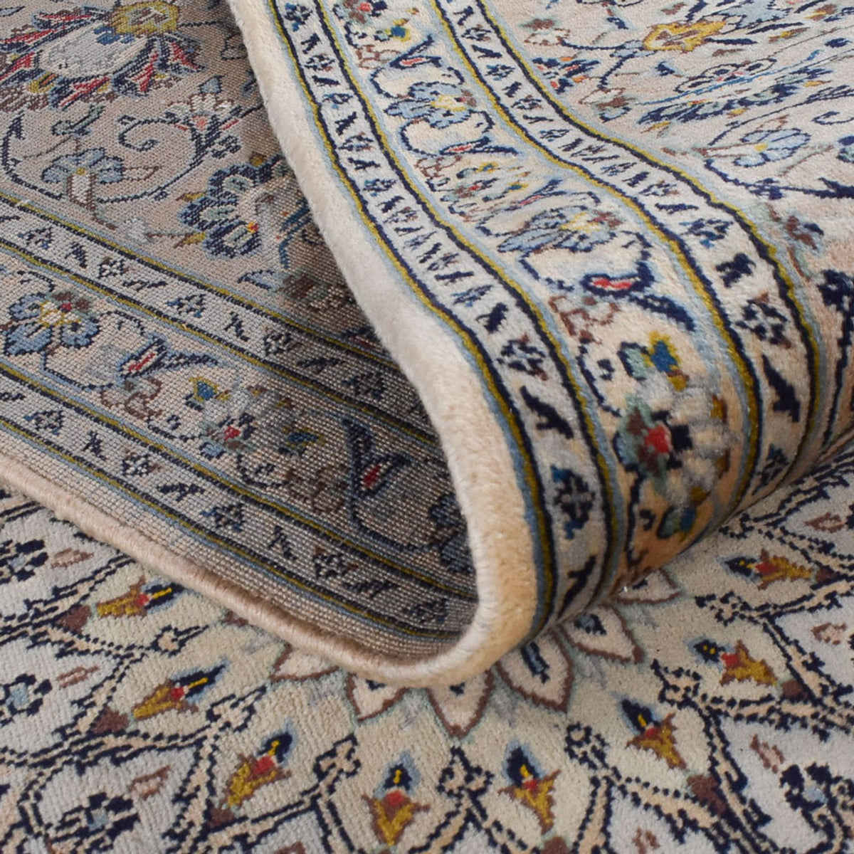 Alfombra persa - Keshan - Real - 346 x 250 cm - arena