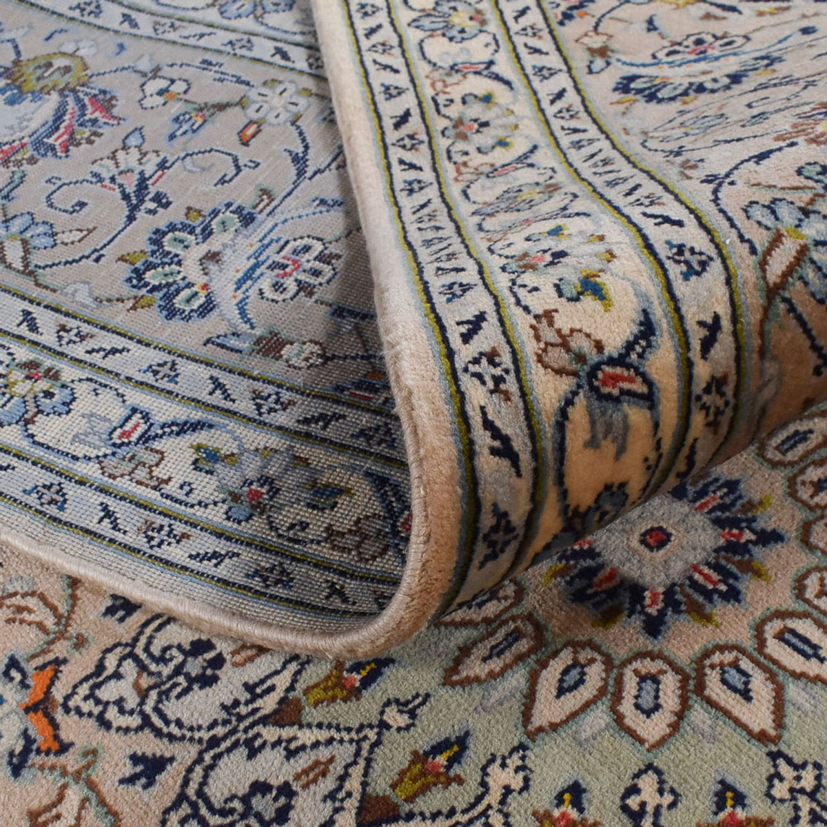 Alfombra persa - Keshan - Real - 345 x 246 cm - arena