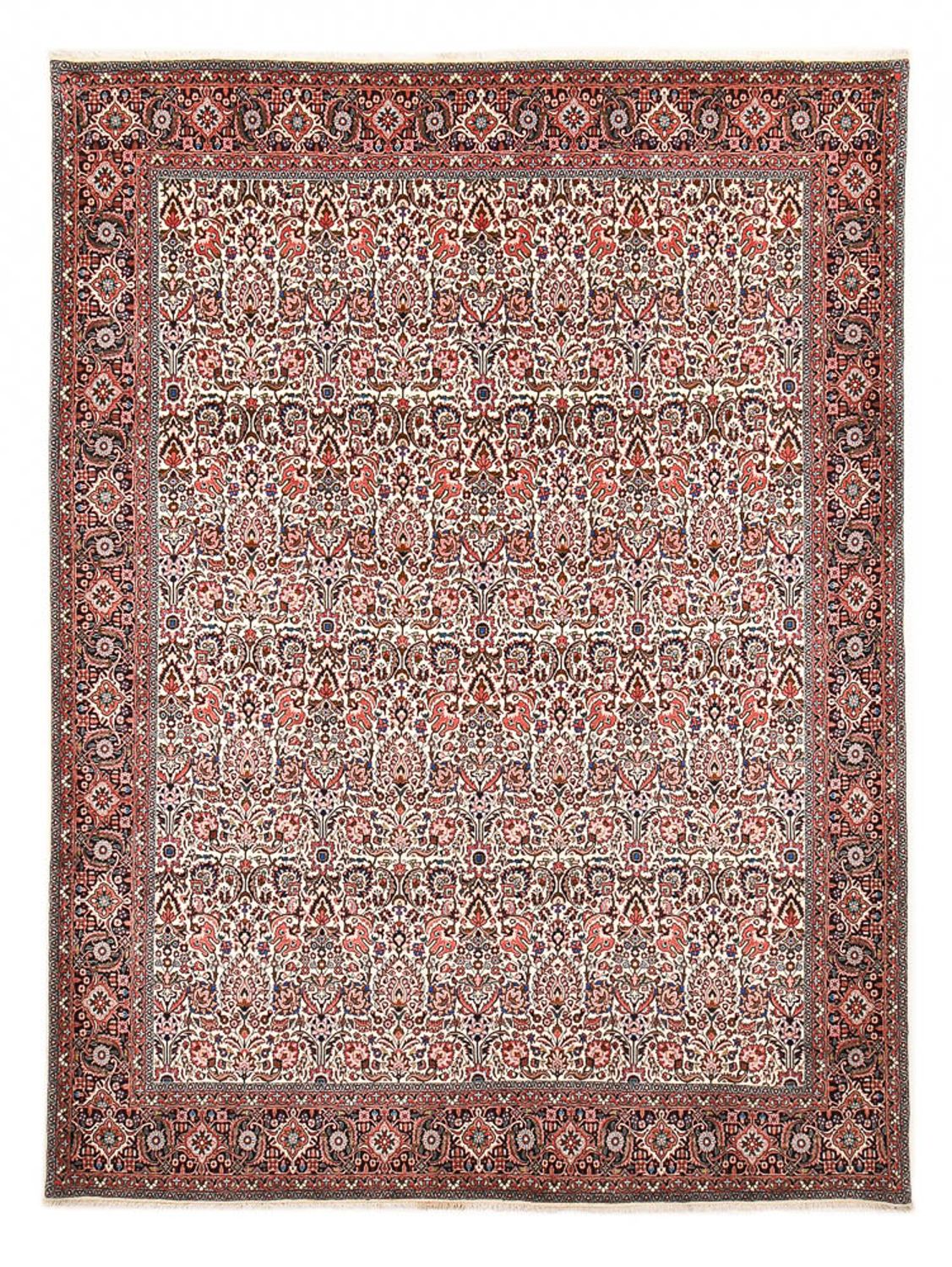 Alfombra persa - Bidjar - 351 x 251 cm - rojo claro