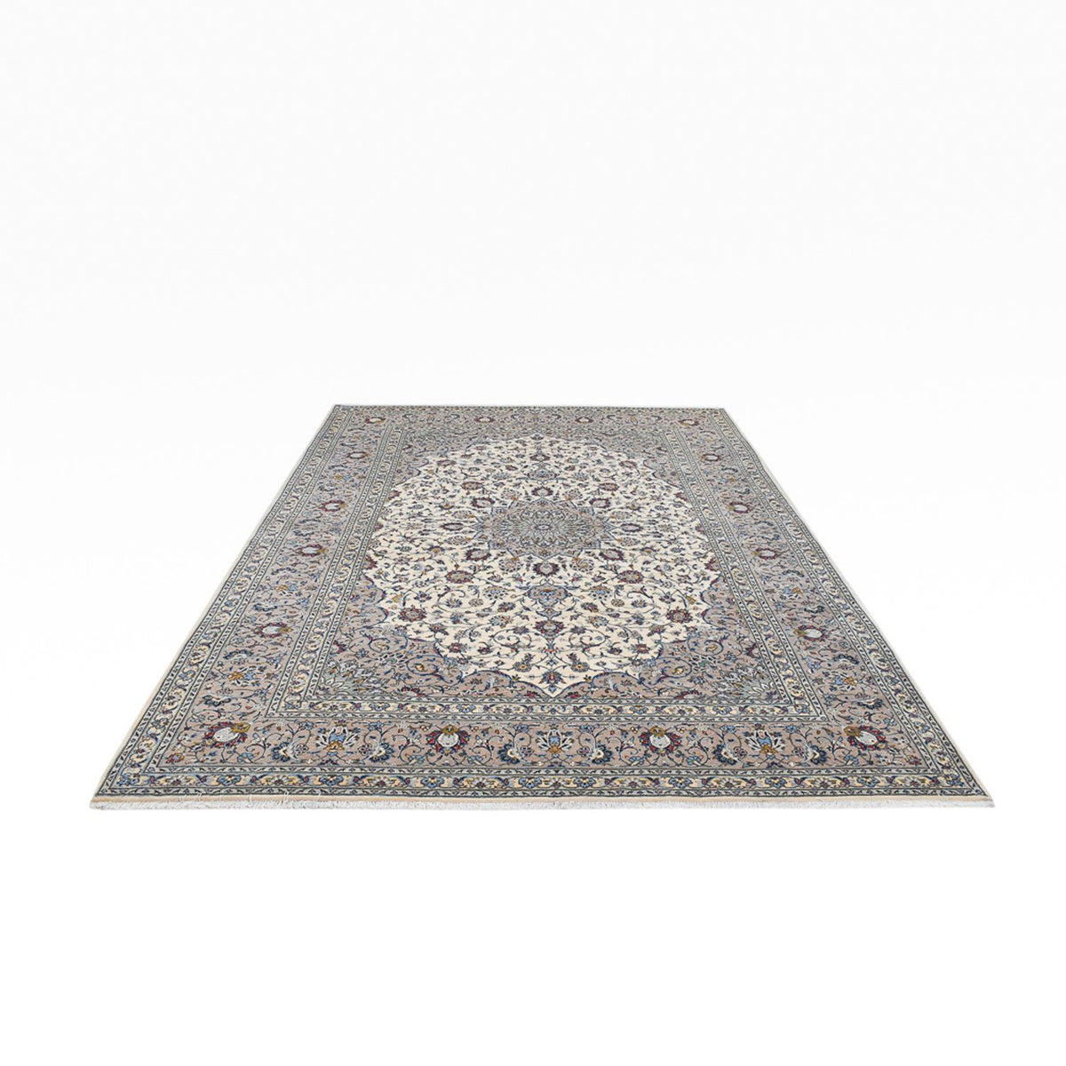 Alfombra persa - Keshan - Real - 352 x 250 cm - gris