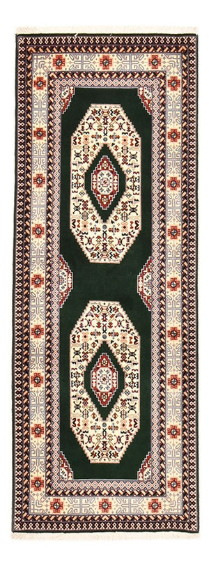 Alfombra de pasillo Alfombra Persa - Tabriz - Real - 202 x 74 cm - azul oscuro