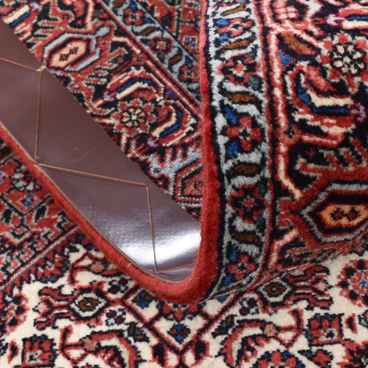 Alfombra de pasillo Alfombra persa - Bidjar - 400 x 74 cm - marrón