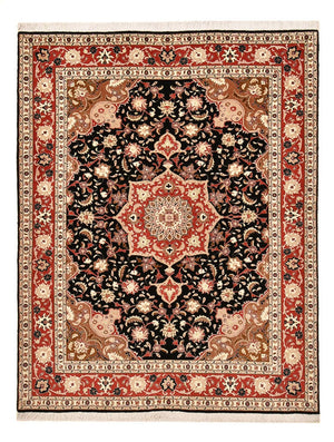 Alfombra Persa - Tabriz - Real - 200 x 153 cm - azul oscuro