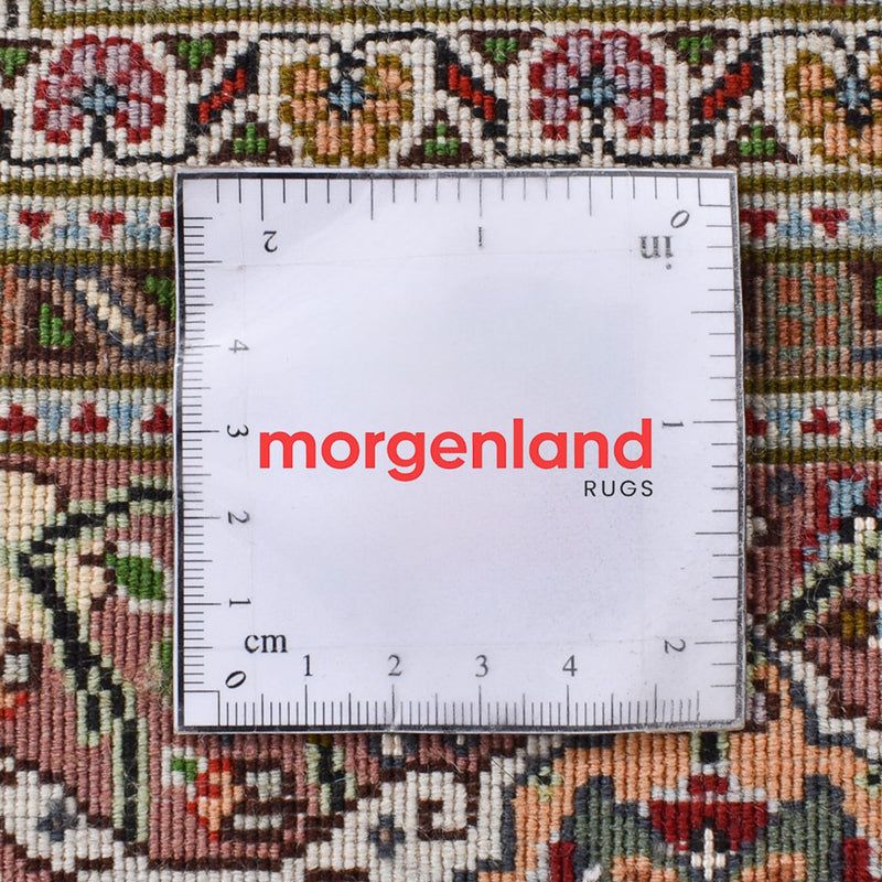 Alfombra de pasillo Alfombra Persa - Tabriz - Real - 400 x 202 cm - rojo claro