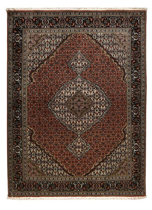 Alfombra Persa - Tabriz - Real - 203 x 150 cm - rojo oscuro