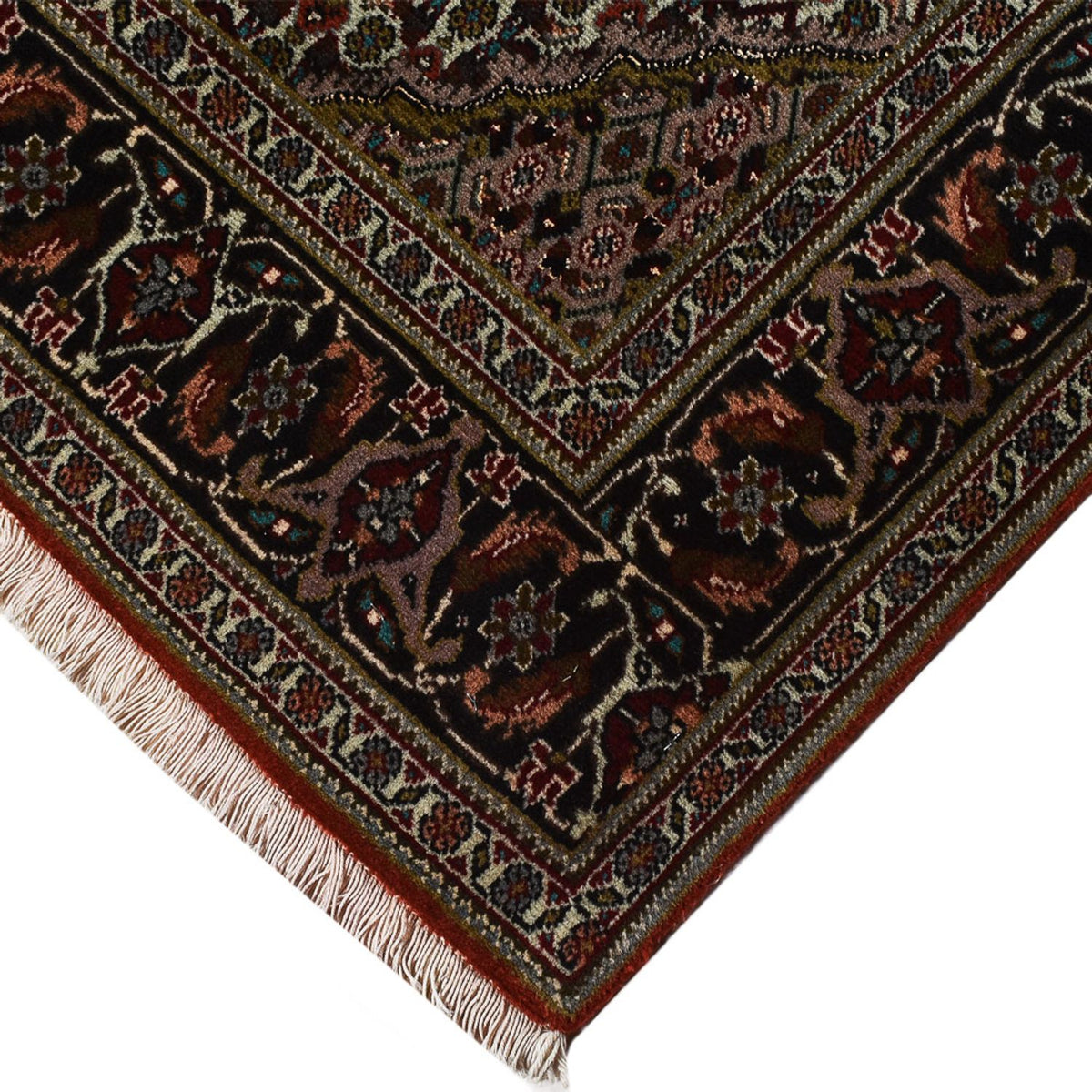 Alfombra Persa - Tabriz - Real - 203 x 150 cm - rojo oscuro