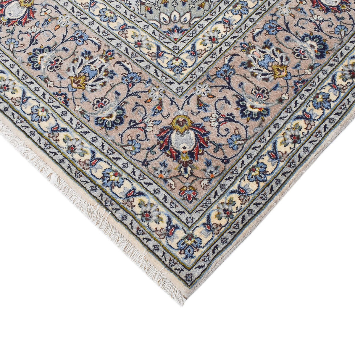 Alfombra persa - Keshan - Real - 350 x 246 cm - gris