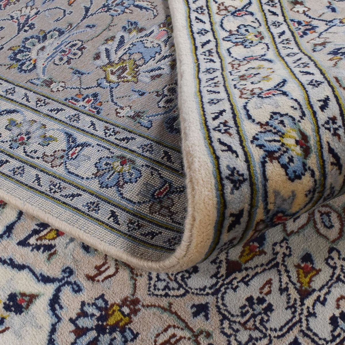 Alfombra persa - Keshan - Real - 350 x 250 cm - gris