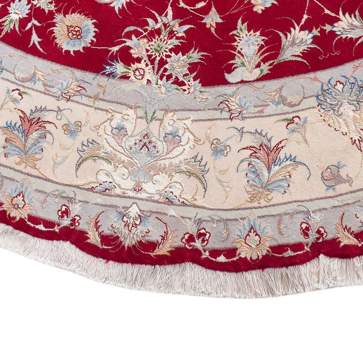 Alfombra Persa - Tabriz - Prima redondo  - 250 x 250 cm - rojo
