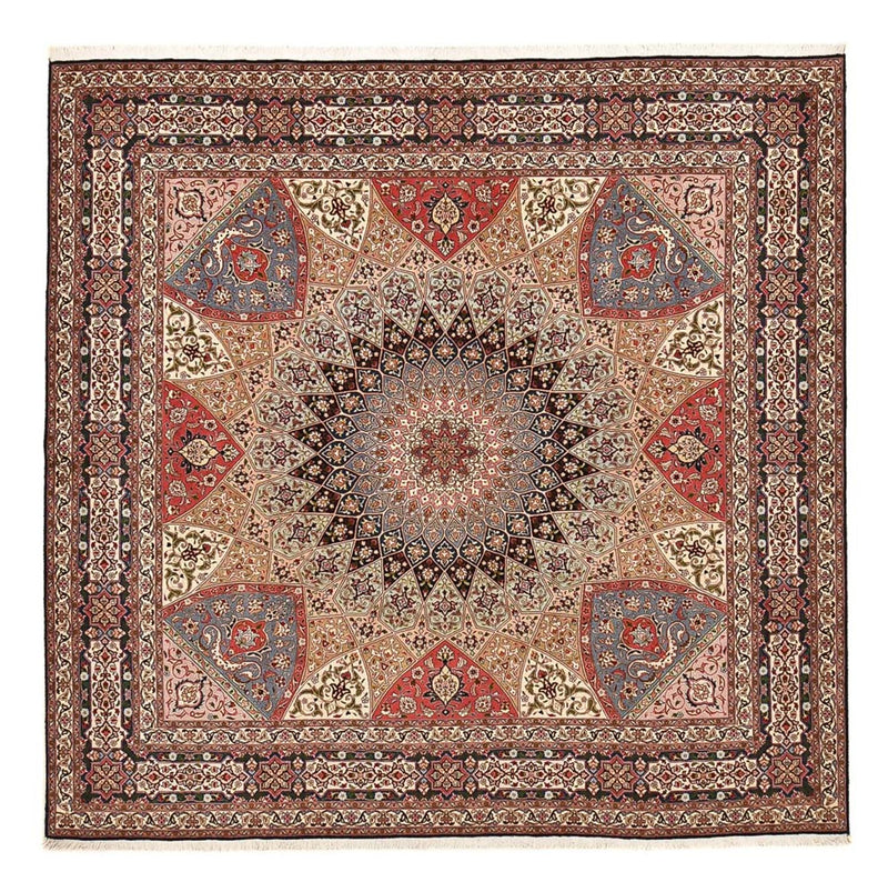 Alfombra Persa - Tabriz - Prima - 260 x 253 cm - beige oscuro
