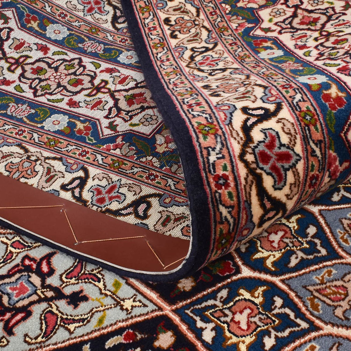 Alfombra Persa - Tabriz - Prima - 260 x 253 cm - beige oscuro