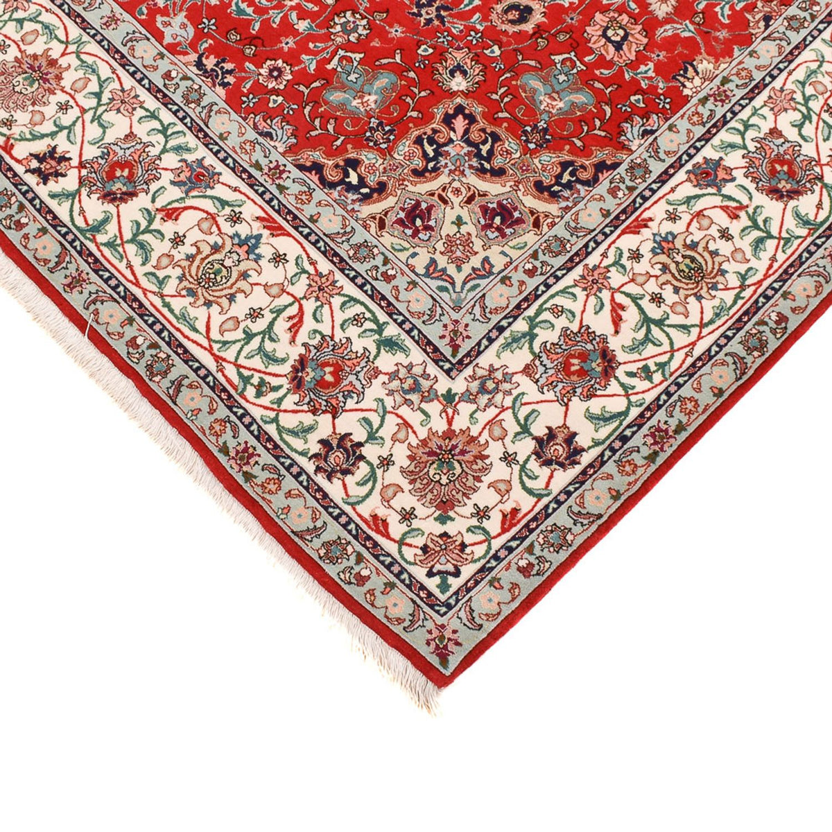Alfombra Persa - Tabriz - Prima - 213 x 150 cm - rojo