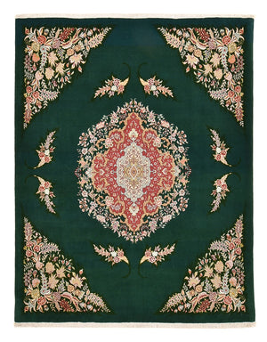 Alfombra Persa - Tabriz - Real - 250 x 200 cm - verde