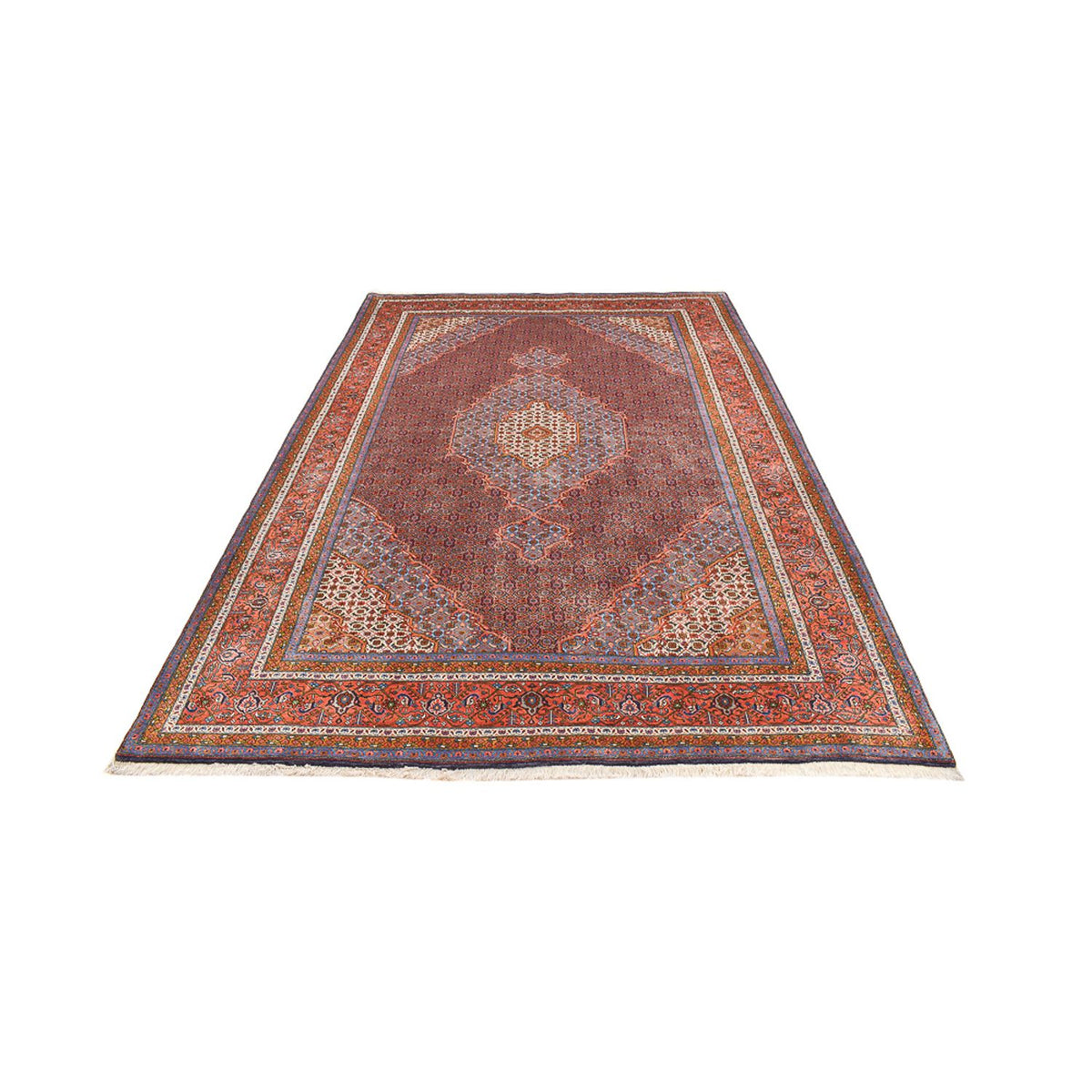 Alfombra Gabbeh - Persa Kashkuli - 304 x 206 cm - rojo oscuro