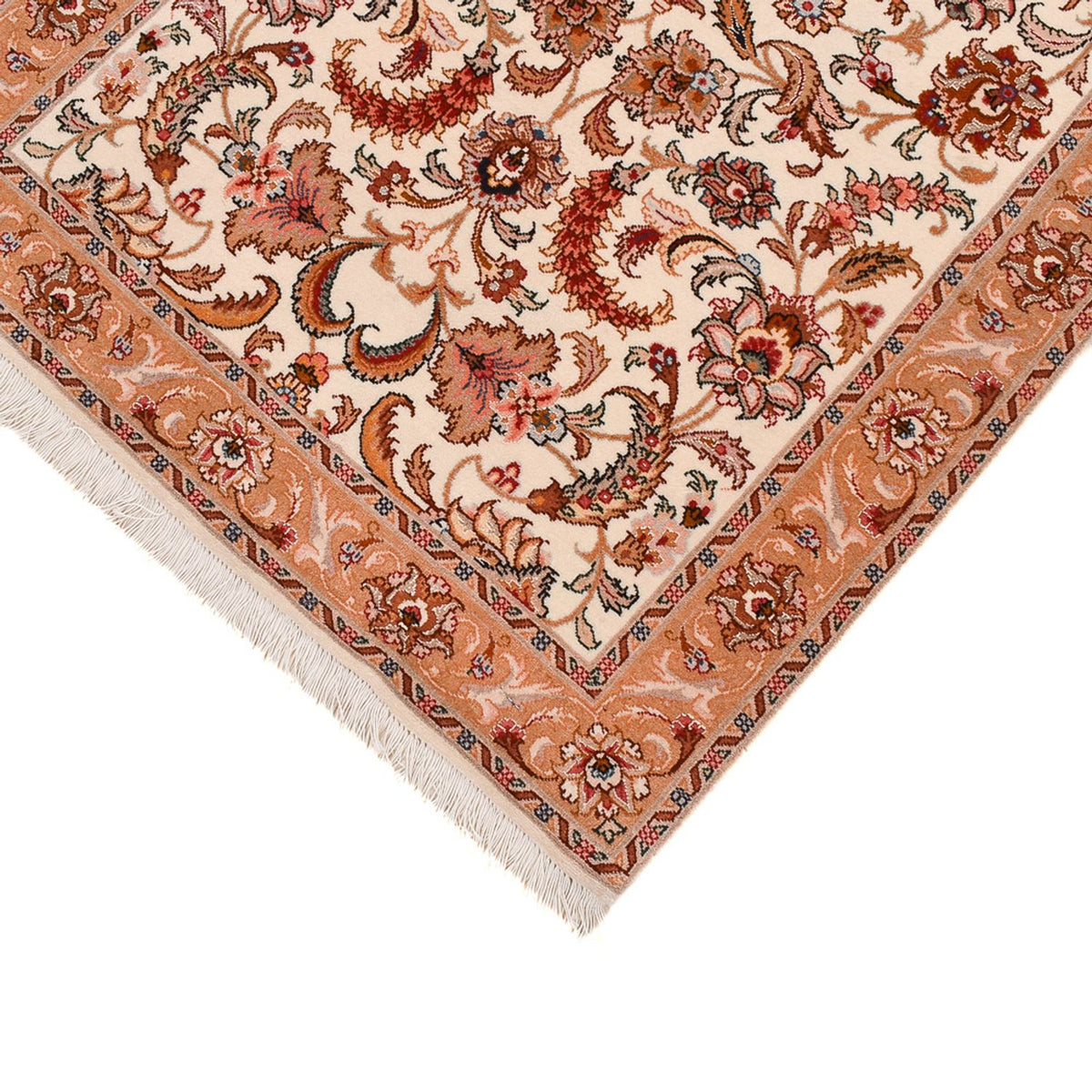 Alfombra de pasillo Alfombra Persa - Tabriz - Prima - 314 x 80 cm - beige