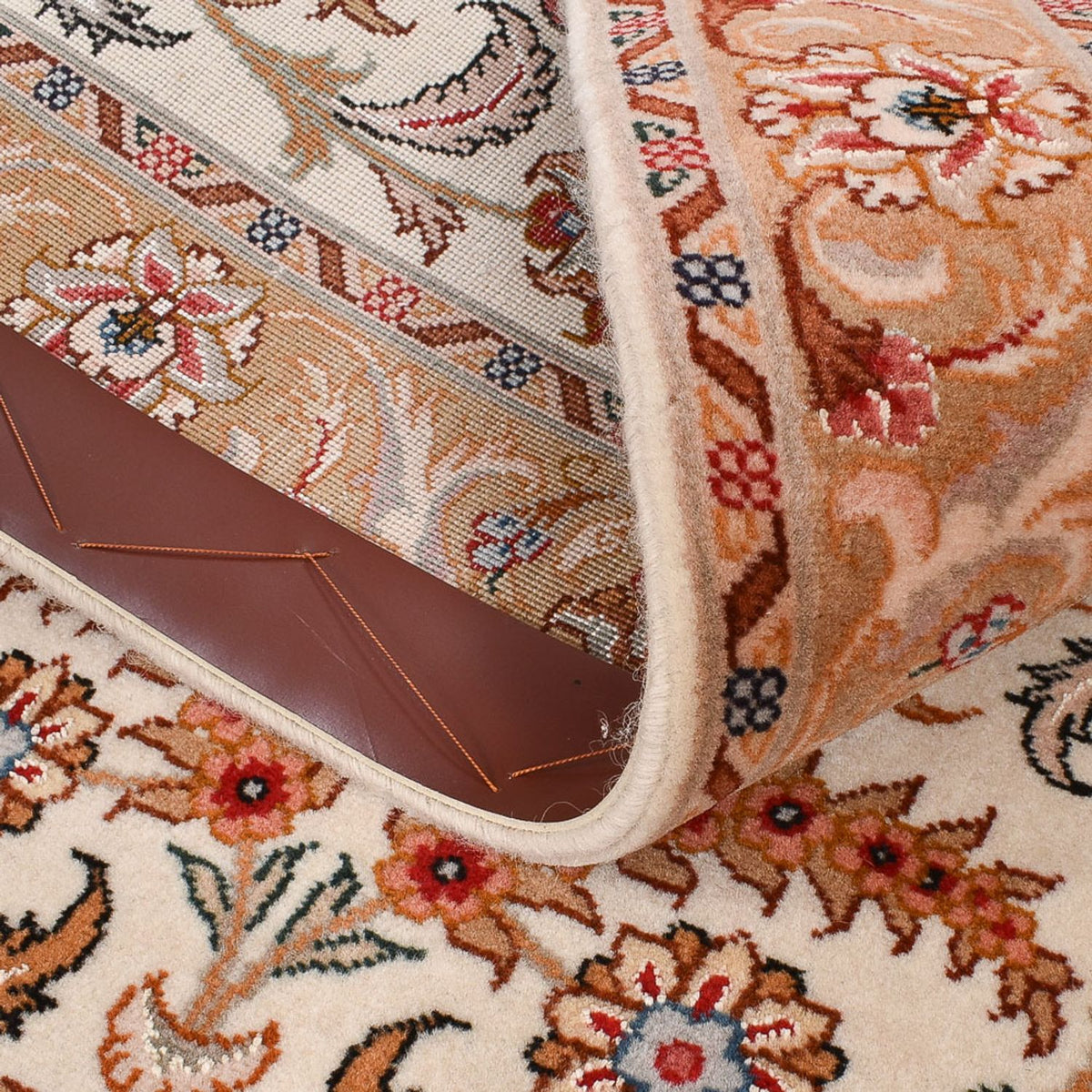 Alfombra de pasillo Alfombra Persa - Tabriz - Prima - 314 x 80 cm - beige