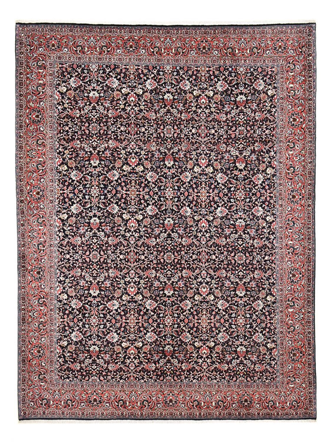 Alfombra persa - Bidjar - 396 x 300 cm - marrón oscuro