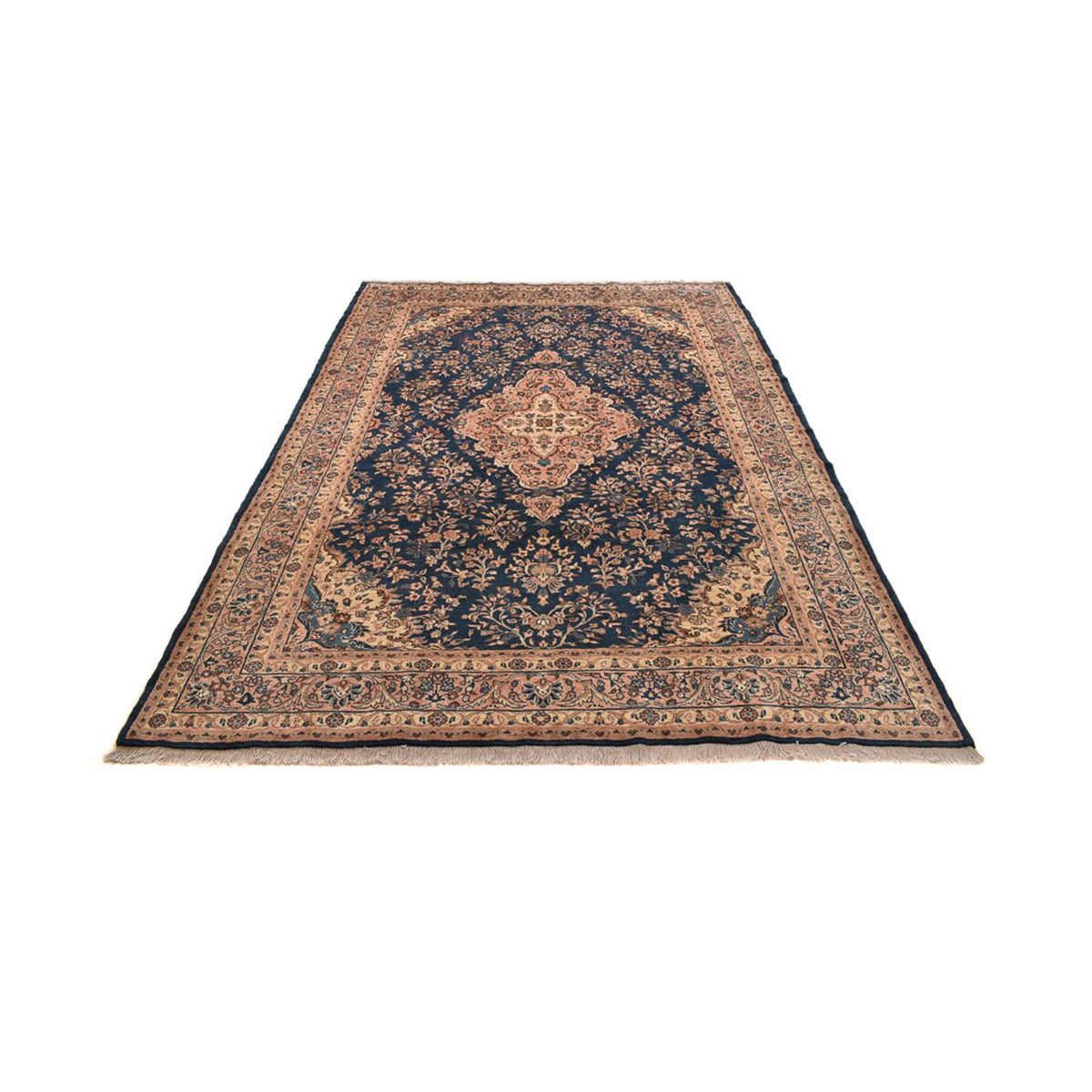 Alfombra persa - Nómada - 297 x 205 cm - azul oscuro