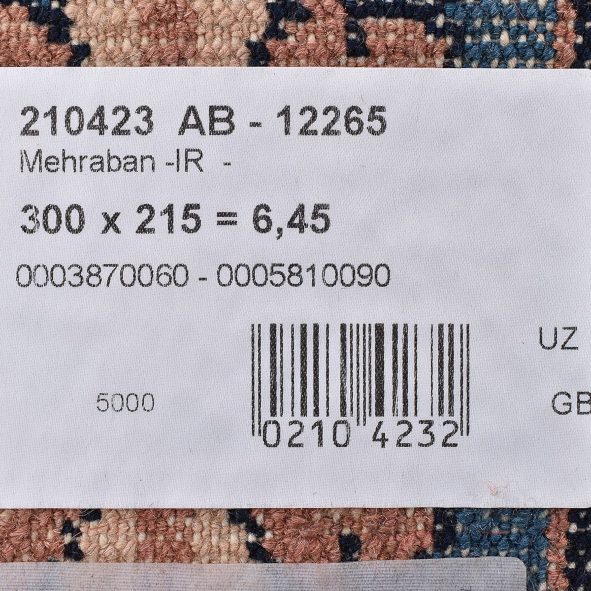 Alfombra persa - Nómada - 300 x 215 cm - multicolor