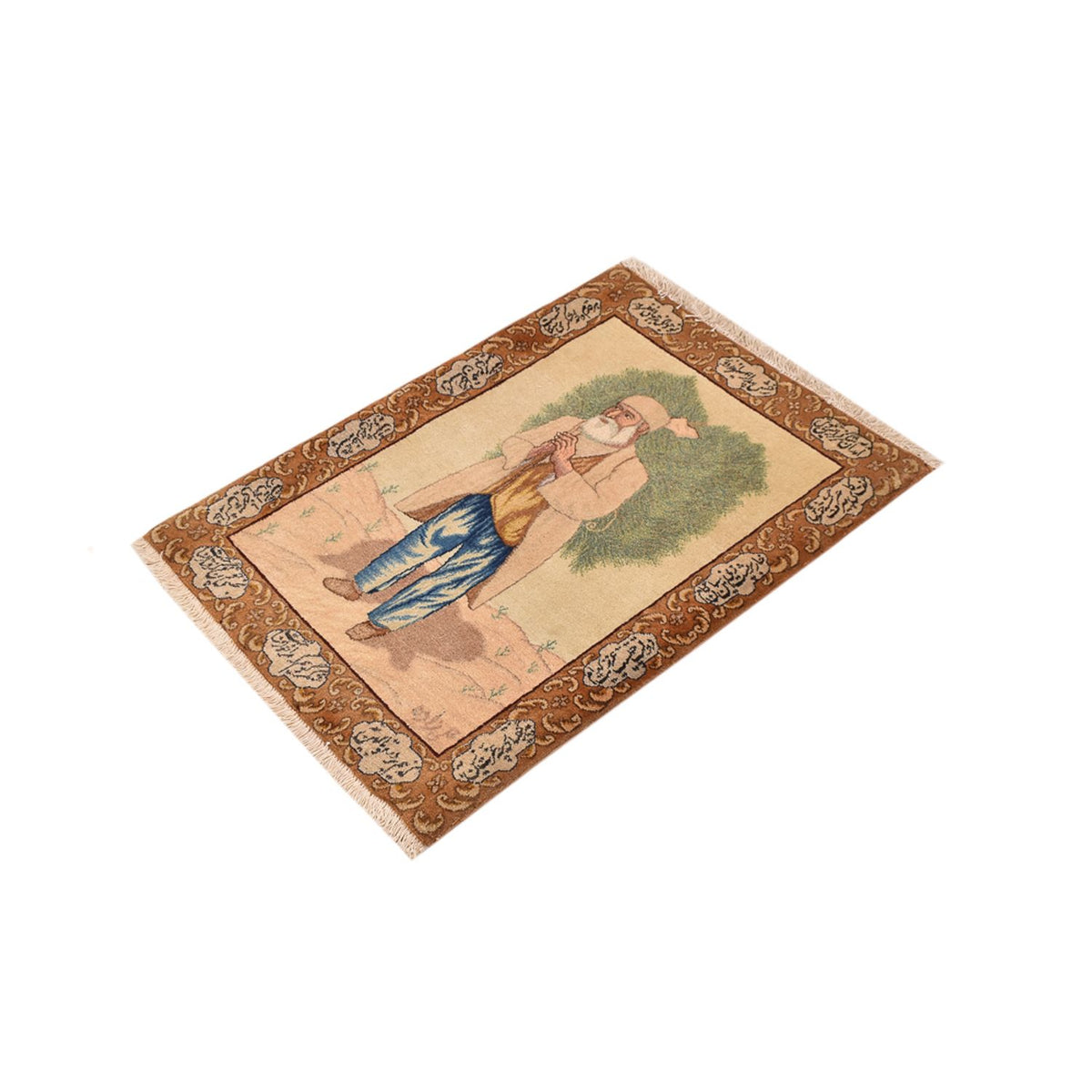 Alfombra Persa - Tabriz - Real - 73 x 56 cm - multicolor