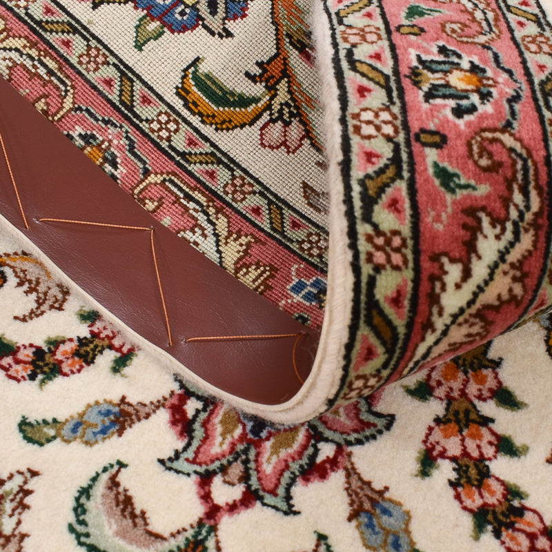 Alfombra de pasillo Alfombra Persa - Tabriz - Real - 295 x 72 cm - arena