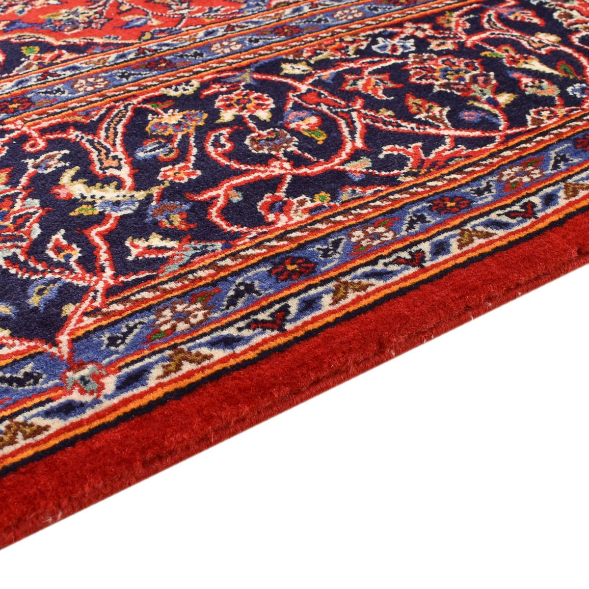 Alfombra persa - Keshan - 227 x 150 cm - rojo