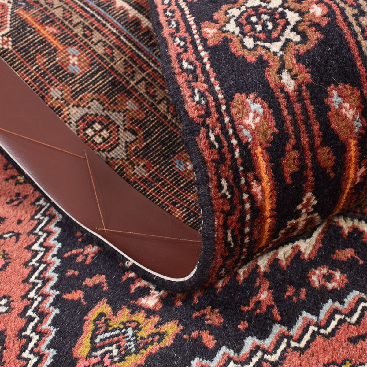 Alfombra persa - Nómada - 124 x 74 cm - rojo claro