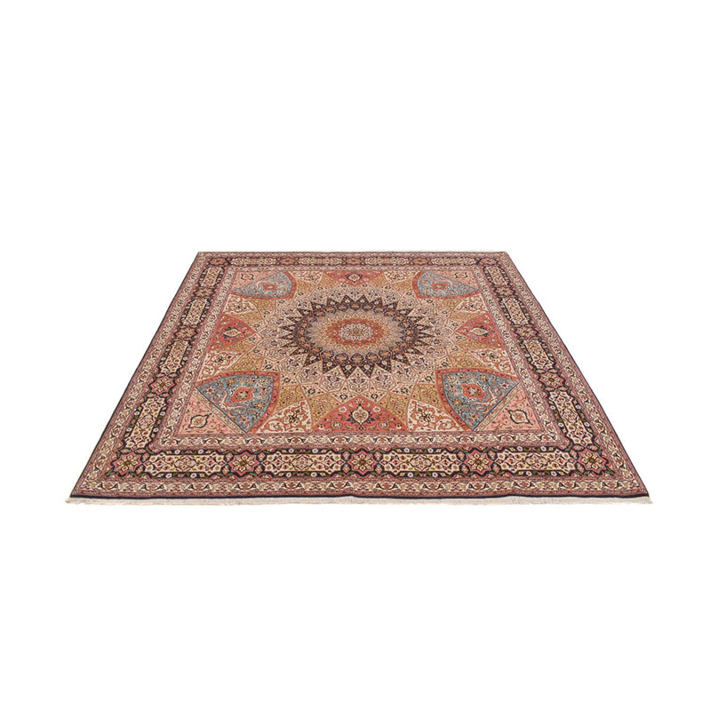 Alfombra Persa - Tabriz - Real cuadrado  - 254 x 248 cm - beige oscuro