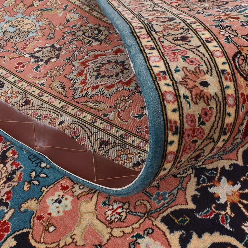 Alfombra Persa - Tabriz - Real - 352 x 253 cm - azul marino