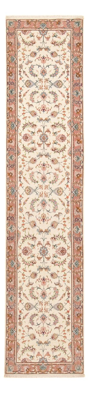 Alfombra de pasillo Alfombra Persa - Tabriz - Prima - 347 x 77 cm - beige