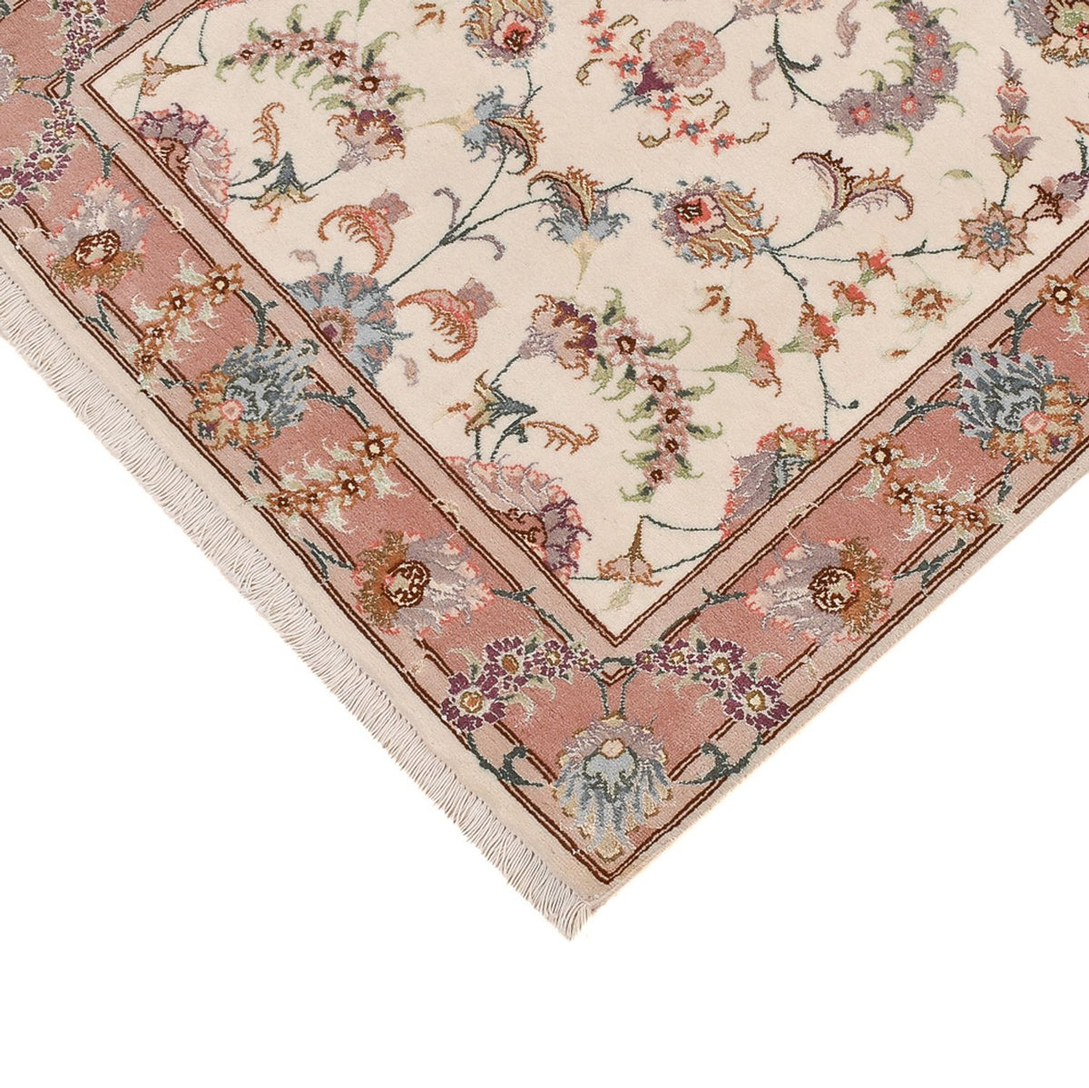 Alfombra de pasillo Alfombra Persa - Tabriz - Prima - 347 x 77 cm - beige