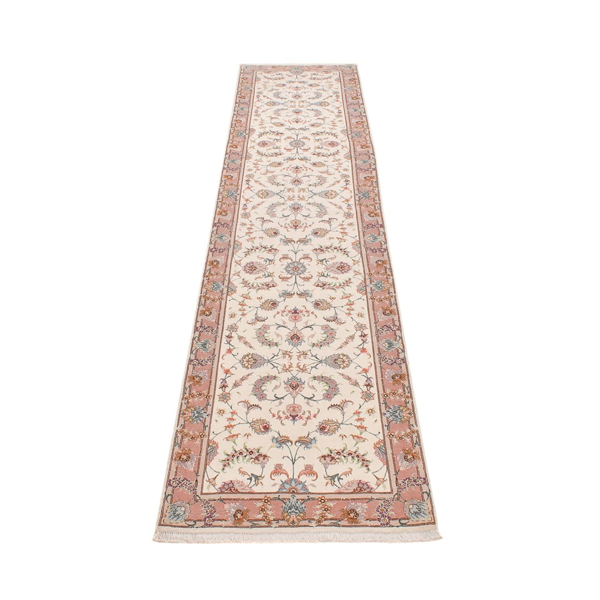 Alfombra de pasillo Alfombra Persa - Tabriz - Prima - 347 x 77 cm - beige